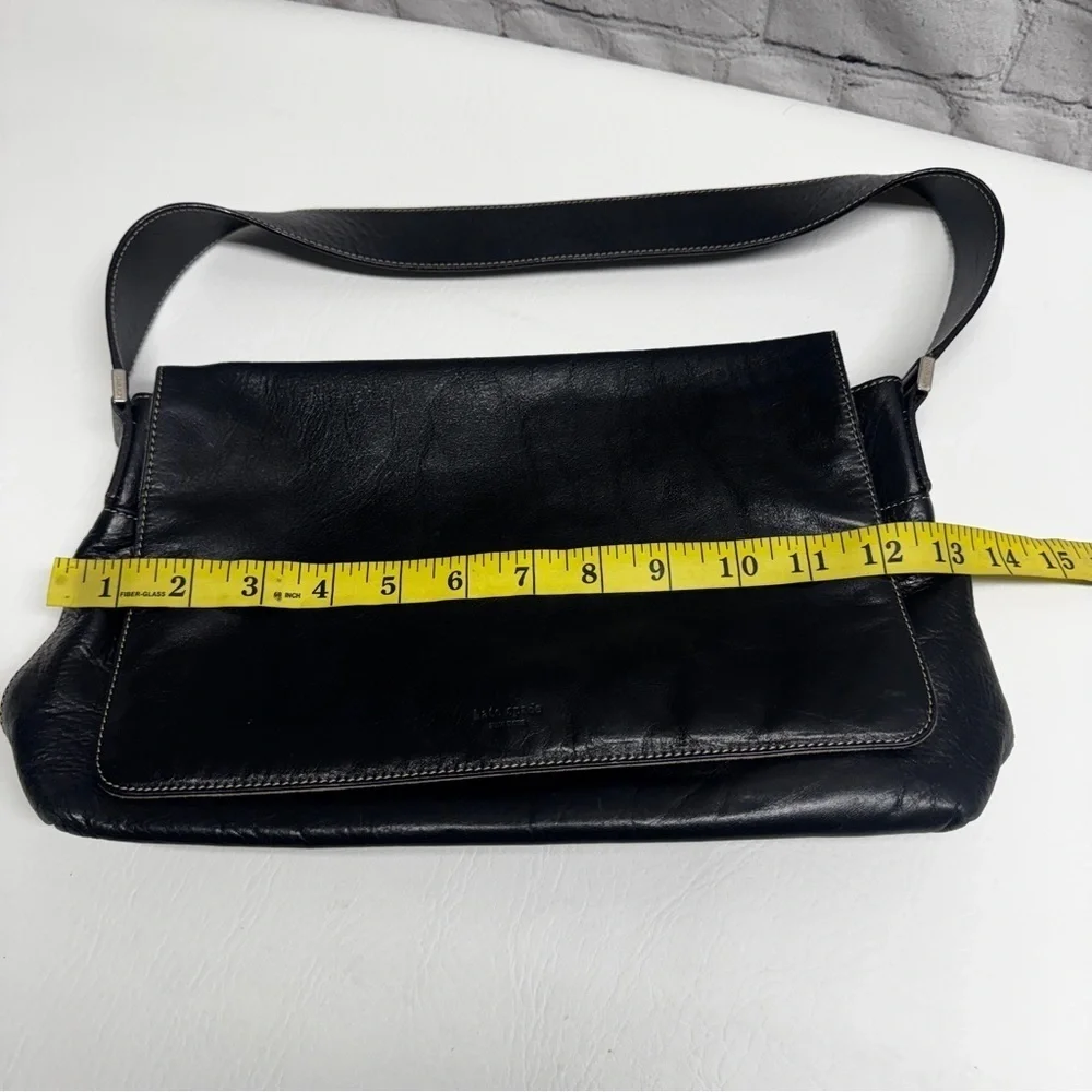 Kate Spade made in Italy vintage shoulder Black Leather women’s Bag